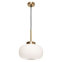 Hutton 1LT Pendant Gold / Opal Matt Glass
