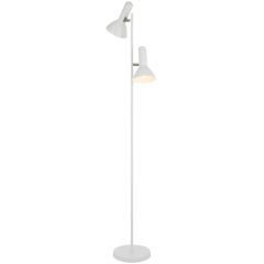 Hyvik 2 Light Floorlamp - White  2xES