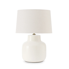 Keaton White 25S178 Table Lamp