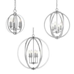 Kendall Chrome Pendants group