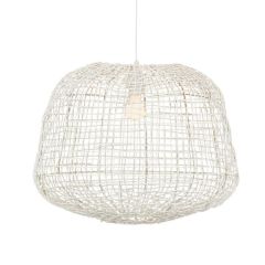 Weave Kudu LARGE White EK023 Pendant