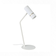 Caminia 1lt Table Lamp - White/Brass 206689N
