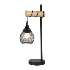 Lars Black / Timber Table Lamp LL-27-0104