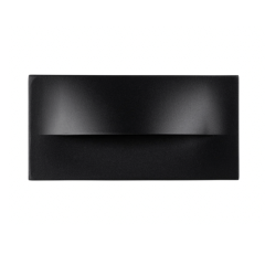 HV3329T-BLK Lisca Black 240v LED  Rectangle Wall Light