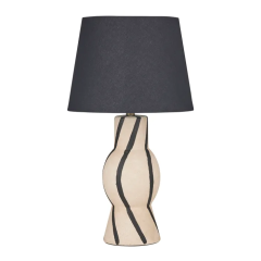 Loxton Natural Black FU3503 Table Lamp