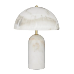Milano Marble Resin White FU3497 Table Lamp
