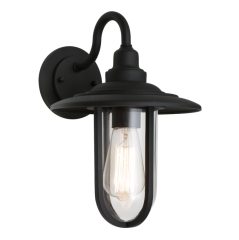 Montana Black Wall Light IP44 (ES)