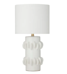 Newlin Ivory Ceramic FU3549 Table Lamp