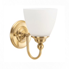 Nova 1 Light Wall Light Satin Brass 1001586