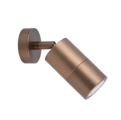 CLA PG1ABR1 - Single adjustable Spotlight- Aged Brass  - 1 x GU10 
