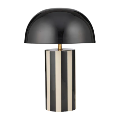 Raya Black/Ivory Metal Table Lamp FU3495