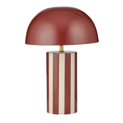 Raya Russet/Ivory Metal Table Lamp FU3494