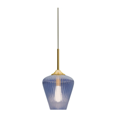 Calibo - Blue Ribbon Glass Pendant - 230mm