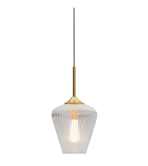 Calibo - Clear Ribbon Glass Pendant - 230mm
