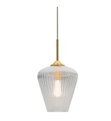 Calibo - Clear Ribbon Glass Pendant - 280mm
