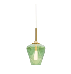 Calibo - Ribbon Glass Pendant - Green - 230mm