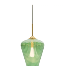 Calibo - Ribbon Glass Pendant - Green - 280mm