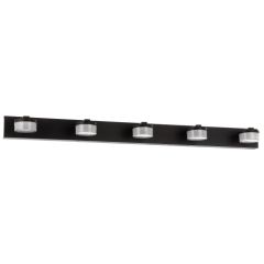*Romendo 2 5Light Black Vanity light CCT 205049