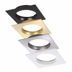 Eglo Roystar Square Face Plates - White, Black, Brass, Chrome