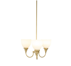 Benson 3 Light Pendant Satin Brass F/Up 1001583