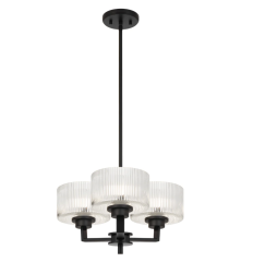 Moreno II 3LT Pendant - Black E14
