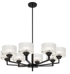 Moreno II 8LT Pendant - Black E14