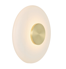 Amity Brass Matt/Opal Interior Wall Light AMITY WB25-BRSOP