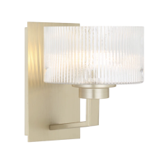 Moreno II 1LT Wall Light - Antique Silver/Clear MORENO2 WB-AS