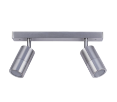PG2BAR- GU10 Titanium Twin Exterior Bar Light IP44