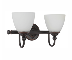 **Nova 2 Light Bronze Wall Light 1001373