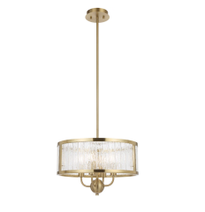 Norel 4LT Pendant Antique Gold - 400mm