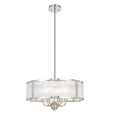 Norel 6LT Pendant Nickel - 500mm