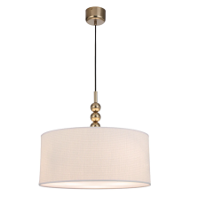 Poetix 500mm Pendant  Aged Gold / Ivory Shade