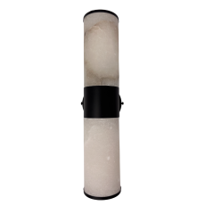 Bellano 2LT Wall Light BLK - Alabaster Stone AW-1237-BLK