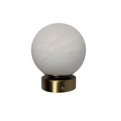 Piona 1LT Wall Light BRS - Alabaster Stone AW-2138-BRS