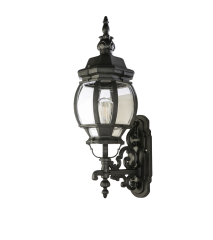Baltimore-Black Wall Bracket Exterior Coach Light IP44