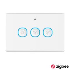 Mercator Lighting IKUU Fan Switch White 3 Speed Wall Controller SSWF01G Zigbee