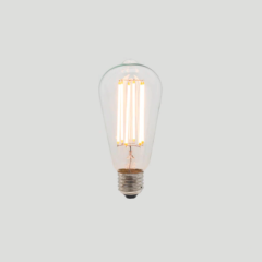 Vintage LED ST64 Pear Clear 2200K E27 Dimmable LED Globe