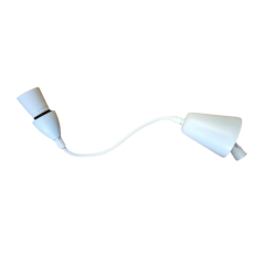 Toon DIY White Metal Cord Drop 500mm ACMET500WH