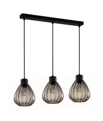 CLA Tulip2 3 Light Bar Light - Smoke Glass
