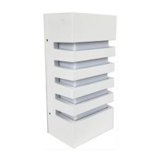 Leyden White Bunker Light IP54 - AE-4104WHT -front
