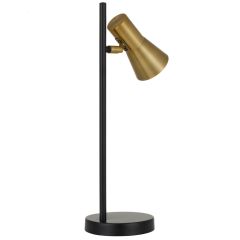 Telbix Lighting Verik Brass/Black Table Lamp