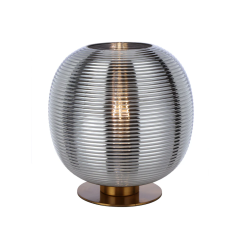 Viken Aged Gold /  Chrome Glass Table Lamp