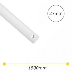 Eglo Lighting 1800mm Extension Rod - White 27mm - suits Tourbillion