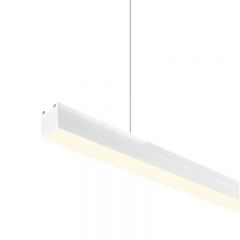 Sleek 35x37 White LED Pendant