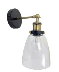 Albion 1LT Antique Brass Wall Light AW-2119-AB