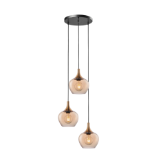 Carina 3LT Cord Drop Amber AP-1260-3-AMB