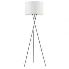Telbix Denise Floorlamp Chrome & White