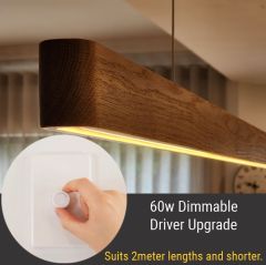 Timber pendant 60w dimmable driver upgrade