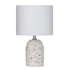 **Fenton White Table Lamp LXTLEM012